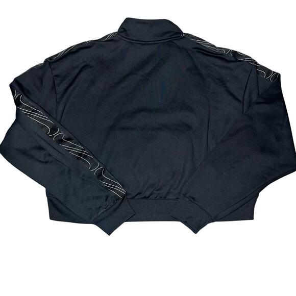 Nike Training Therma-FIT  cropped half zip sweatshirt in black women Sz Med NWT - Picture 6 of 7